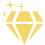 Pictogramme diamant représentant l'option vins d'exception des Ateliers Dégustations